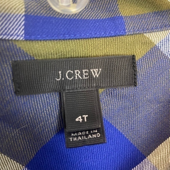 J. Crew 4T Button Up Flannel - Picture 3 of 5